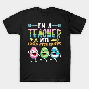 Bunnies Dancing I'm A Teacher With Eggstra Special Students T-Shirt